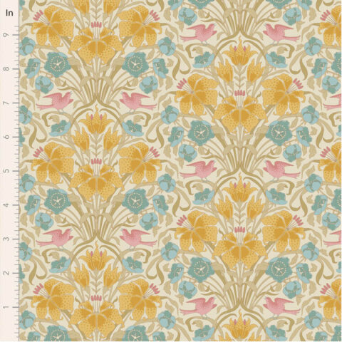 Tilda, Tilda Fabrics, Tilda Songbird, 100659 Songbird Mustard