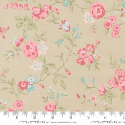Brenda Riddle Designs, Moda Fabrics, Abide by Brenda Riddle, 18790 17 - Main Floral Stone