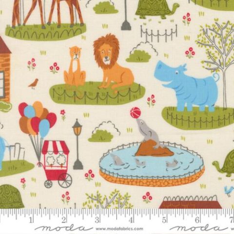 Animal Park Fun, Animal Park fun by Stacey Iest Hsu, Moda Fabrics, Animal Park Fun by Moda Fabrics, 20960 11 - Dove