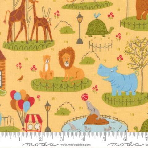 Animal Park Fun, Animal Park fun by Stacey Iest Hsu, Moda Fabrics, Animal Park Fun by Moda Fabrics, 20960 19 - Banana