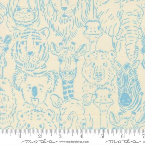 Animal Park Fun, Animal Park fun by Stacey Iest Hsu, Moda Fabrics, Animal Park Fun by Moda Fabrics, 20962 11 - Dove