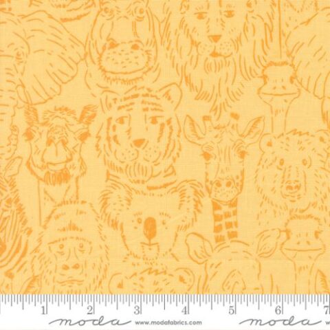 Animal Park Fun, Animal Park fun by Stacey Iest Hsu, Moda Fabrics, Animal Park Fun by Moda Fabrics, 20962 19 - Banana