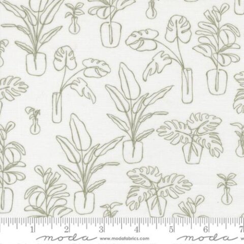 Potted, Potted by Kiley’s Quilt Room, Moda Fabrics, plant pot fabric, 26143 11 - Indoor Jungle Cream