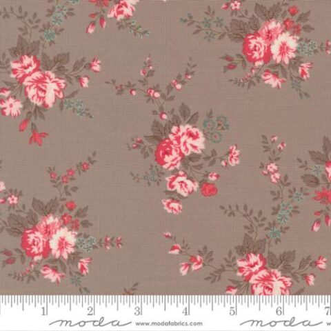 Lyda Rose, Lyda Rose by Bunny Hill Designs, Bunny Hill Designs, Moda Fabrics, 3070 22 - Main Floral - Stone