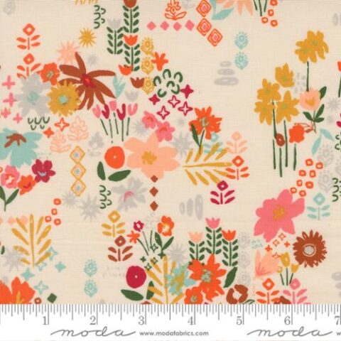 Boho Haven, Boho Haven by Fancy That Design House, Moda Fabrics, Boho Fabrics, 45644 11 - Busy Boho - Eggshell