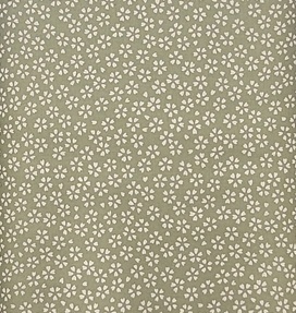 Sevenberry, Japanese fabrics, 88222.1.2 Green Sakura Blossom