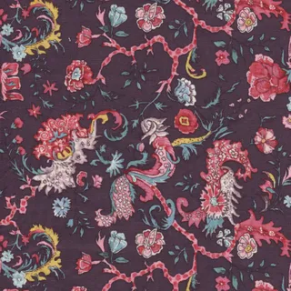 Petra Prins, Petra Prins Fabric, Petra Prins Collection, Devonstone Collections, PP2051.AUBERGINE - Indira