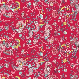 Petra Prins, Petra Prins Fabric, Petra Prins Collection, Devonstone Collections, PP2051.RED - Indira