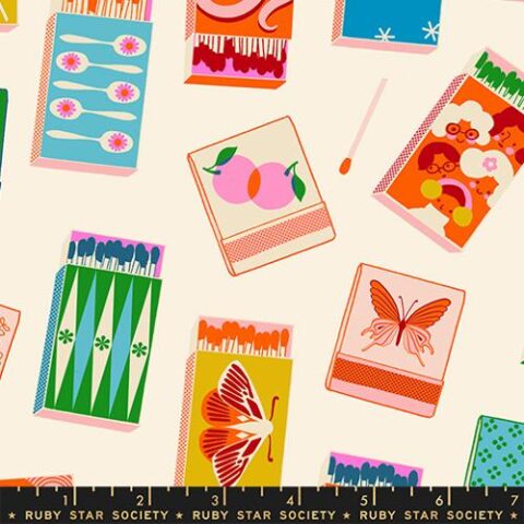 Ruby Star Society, Moda, RSS, Ruby Star Society Fabrics, RSS Fabrics, Trinketry, Trinketry by Ruby Star Society, RS0109 11 - Matchmaker - Natural with Neon