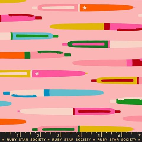 Ruby Star Society, Moda, RSS, Ruby Star Society Fabrics, RSS Fabrics, Trinketry, Trinketry by Ruby Star Society, RS0110 18 - Pens - Balmy
