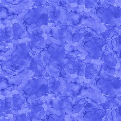 Lily Pond, Lily Pond fabric, Clothworks, Sue Zipkin, Y4628 85 Watercolor Wash - Periwinkle