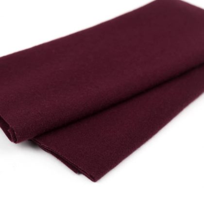 Merino Wool Fabric, 100% Superior Grade Virgin Australian Merino Wool, Collection includes 60 of Sue Spargo’s Mill-dyed colors, Sue Spargo Wool Felt, LN26 - Black Cherry