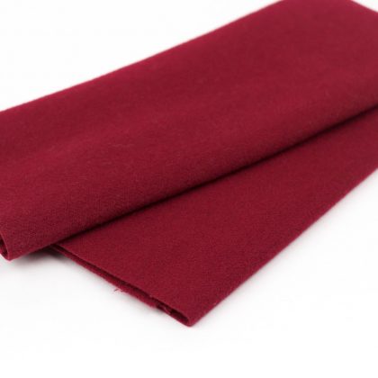 Merino Wool Fabric, 100% Superior Grade Virgin Australian Merino Wool, Collection includes 60 of Sue Spargo’s Mill-dyed colors, Sue Spargo Wool Felt, LN43 - Dark Cerise