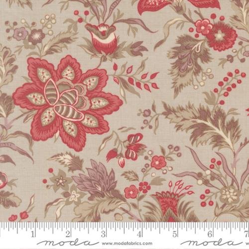 13990 14 - Pivoine Florals Smoke French General Fabric, Moda Fabrics, Fleur De Paris, Fleur De Paris by French General, 13990 14 - Pivoine Florals Smoke