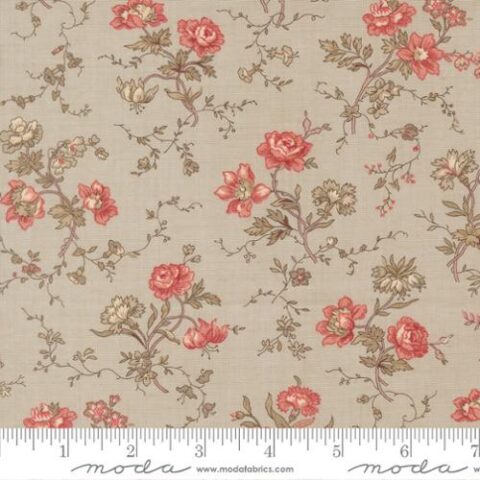 French General Fabric, Moda Fabrics, Fleur De Paris, Fleur De Paris by French General, 13991 13 - Parterre Florals Smoke