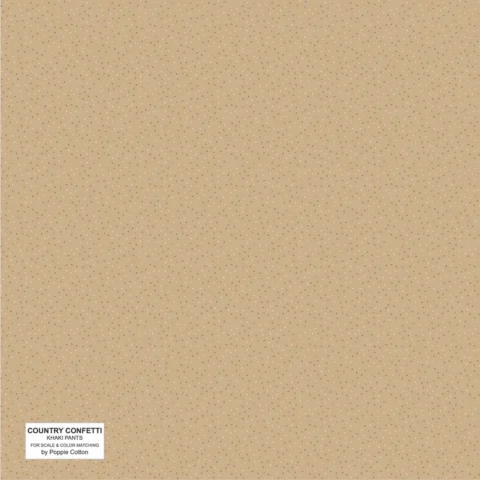 Country Confetti, Poppie Cotton, CC20216 - Khaki Pants Tan
