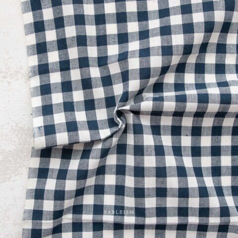 Fableism, Fableism Fabric, Camp Gingham, Hatched & Patched Fill Your Days, Gingham fabric, CMP-11 - Midnight
