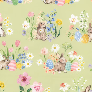 Y4689-23 Spring Cheer Toile Lt Olive