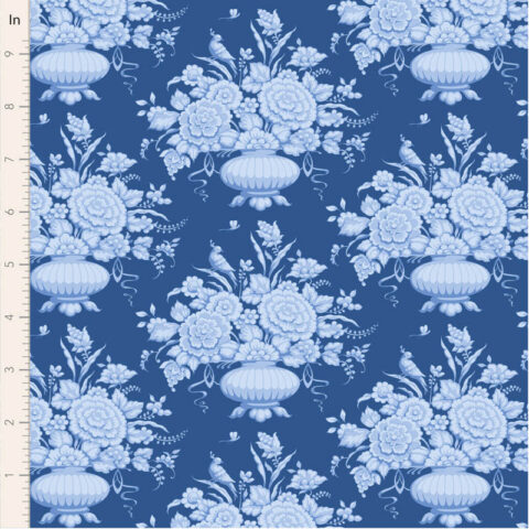 Tilda, Tilda Fabrics, Tilda Something Blue, 100672 Afina Denim