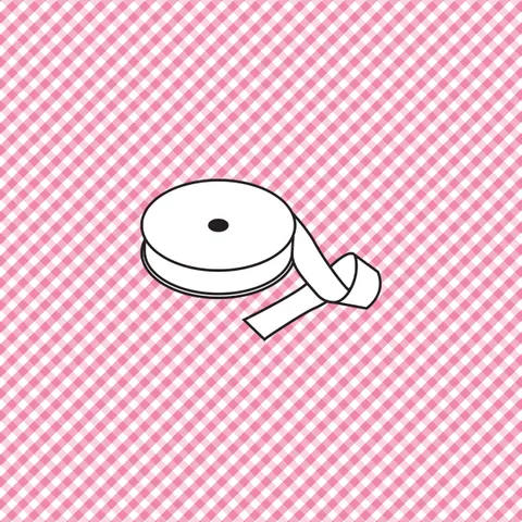 Devonstone Collections, Bias Binding, DVBB2944 - 1 Eighth Inch Check - Light Pink