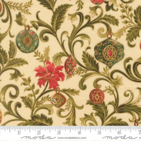Merry Manor, Moda Fabrics, Christmas Fabrics, 33861 11 - Twinkling Vine Ornaments