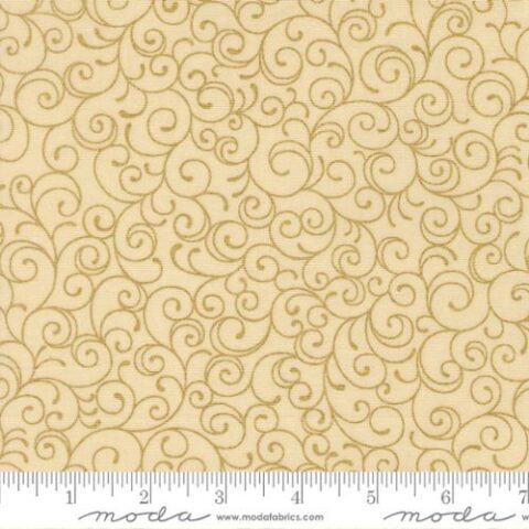 Merry Manor, Moda Fabrics, Christmas Fabrics, 33865 11 - Cream