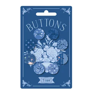 Tilda - Something Blue - 400077 Buttons Dark
