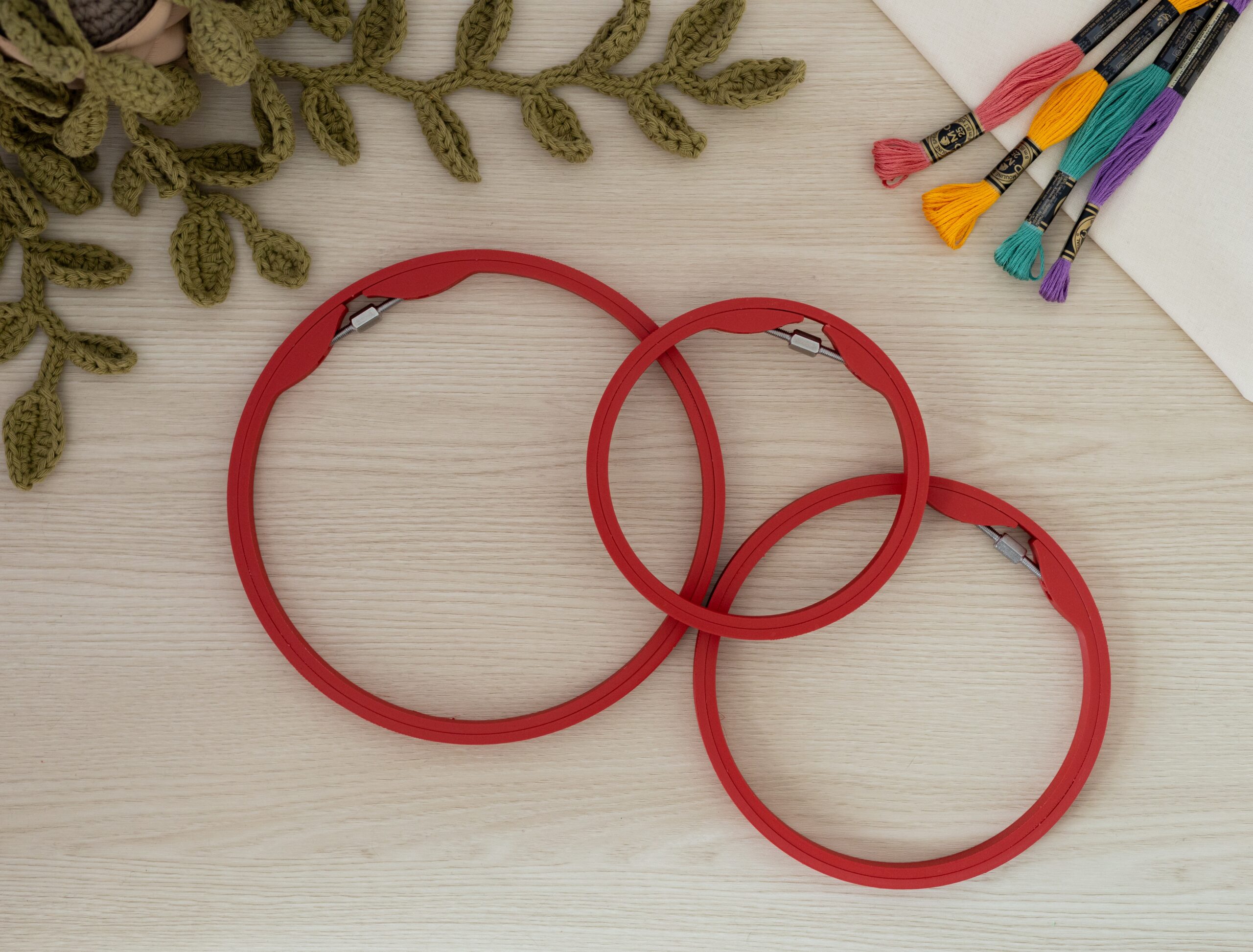 Round Hoop - Matte Dark Red - Size 210mm Round Hoop - Matte Dark Red - Size 210mm
