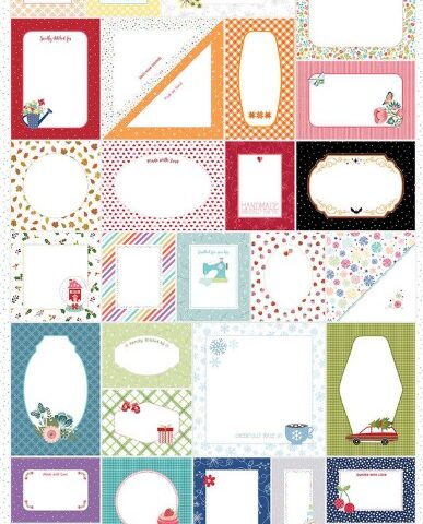 Kimberbell - Stitched with Love Label Panel - MAS11080-Z 110cm Label Panel