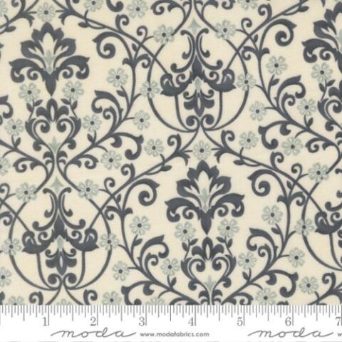 3 Sisters, 3 Sisters by Moda, Moda Fabrics, 3 Sisters Breathtaking Blues, Breathtaking Blues fabric, 44403 11 - Damask Porcelain