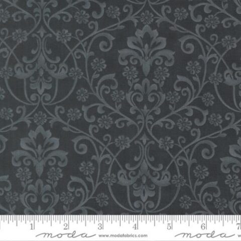 3 Sisters, 3 Sisters by Moda, Moda Fabrics, 3 Sisters Breathtaking Blues, Breathtaking Blues fabric, 44403 15 - Damask Midnight