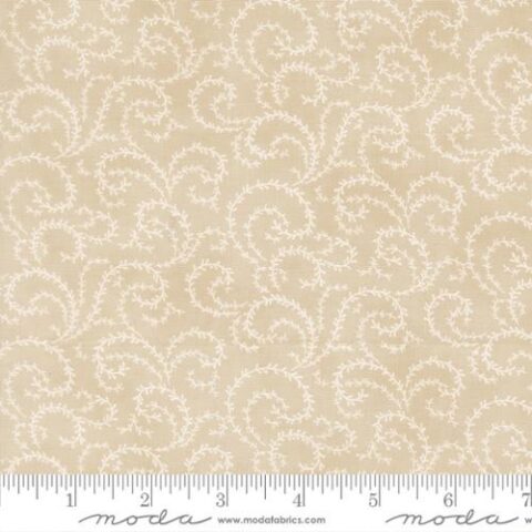 3 Sisters, 3 Sisters by Moda, Moda Fabrics, 3 Sisters Breathtaking Blues, Breathtaking Blues fabric, 44407 12 - Vine Blenders Ecru