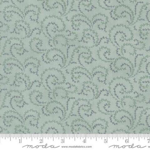 3 Sisters, 3 Sisters by Moda, Moda Fabrics, 3 Sisters Breathtaking Blues, Breathtaking Blues fabric, 44407 13 - Vine Blenders Sky