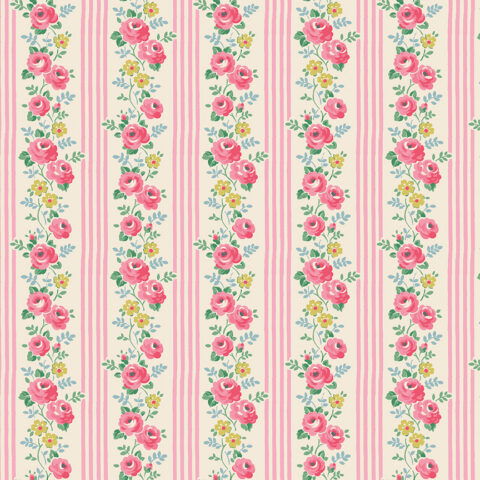 Cath Kidston Signature Collection, Cath Kidston Fabric, Cath Kidston Fabric Australia, Riley Blake Designs, Riley Blake Fabric, Devonstone Collections, C18372 Pink