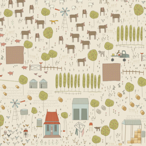 Appleby Farm, Hatched and Patched, Annie Downs, Appleby Farm Fabric, Devonstone Collections, DV7730