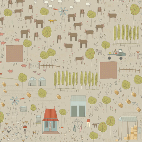Appleby Farm, Hatched and Patched, Annie Downs, Appleby Farm Fabric, Devonstone Collections, DV7731