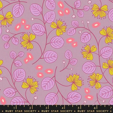 Ruby Star Society, RSS, RSS Fabric, Ruby Star Society Fabric, Lofi, Lofi Linens, Lofi by Ruby Star Society, Moda Fabrics, RS1133 21CL - Caper Floral Lilac