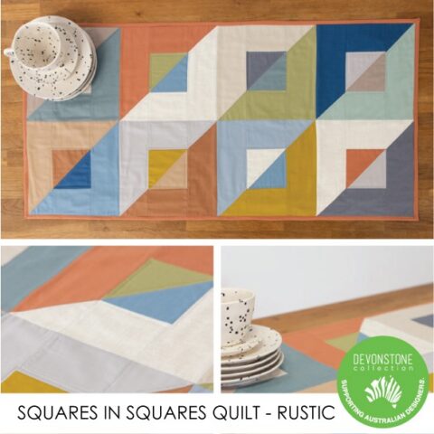 Devonstone - Squares in Squares Quilt - Rustic - Kit