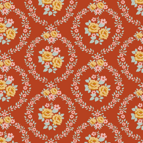 Tilda Village Life, Tilda fabrics, Tilda Australia, 100687 Mable Rust