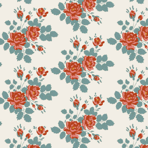 Tilda Village Life, Tilda fabrics, Tilda Australia, 100688 Myrtle Teal