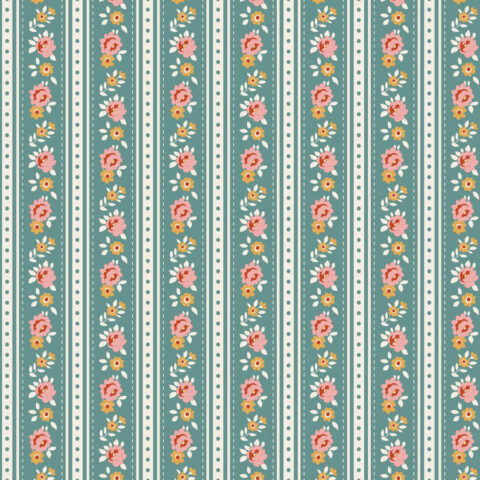 Tilda Village Life, Tilda fabrics, Tilda Australia, 100690 Agnes Teal