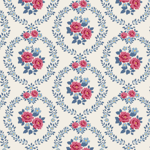 Tilda Village Life, Tilda fabrics, Tilda Australia, 100692 Mable Cold Cream
