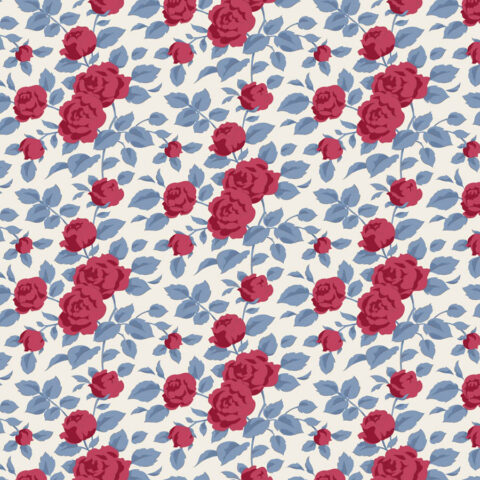 Tilda Village Life, Tilda fabrics, Tilda Australia, 100694 Margot Burgundy