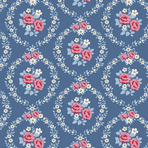 Tilda Village Life, Tilda fabrics, Tilda Australia, 100697 Mable Blue
