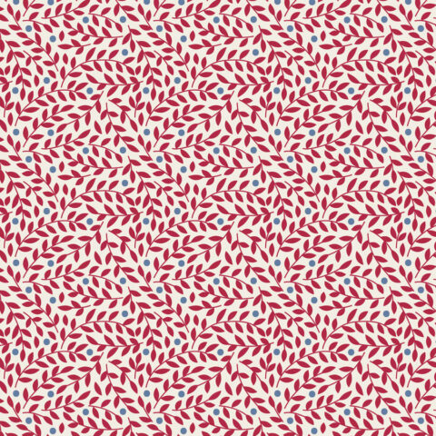 Tilda Village Life, Tilda fabrics, Tilda Australia, 110182 Lillian Burgundy