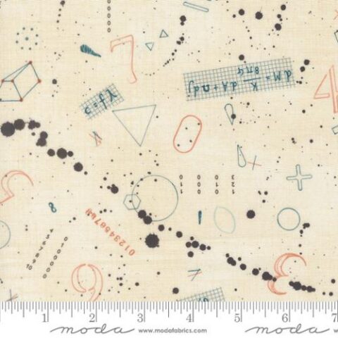 Janet Clare, Janet Clare fabric, Data by Janet Clare, Moda Fabrics, 24670 11 - Black Holes Lovelace