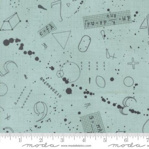 Janet Clare, Janet Clare fabric, Data by Janet Clare, Moda Fabrics, 24670 12 - Black Holes Babbage