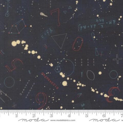 Janet Clare, Janet Clare fabric, Data by Janet Clare, Moda Fabrics, 24670 15 - Black Holes Hawking