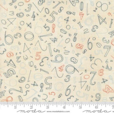Janet Clare, Janet Clare fabric, Data by Janet Clare, Moda Fabrics, 24671 12 - Numerals Lovelace