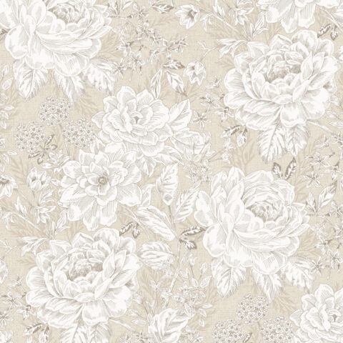 PB6408W - Charlotte 108" Vintage Floral Backing Fabric
